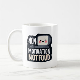 Mug 404 Motivation Non Trouvée – Journée Paresseuse Ad