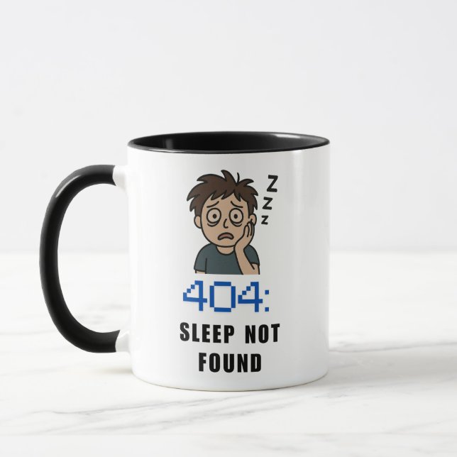 Mug 404 Sommeil Non Trouvé (Gauche)