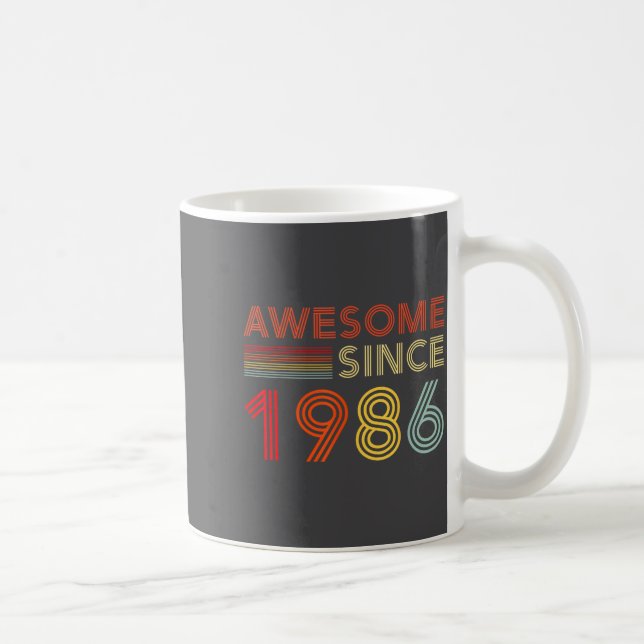 Mug 40 Birthday Decorations Men 40yr Awesome 1986 40th (Droite)