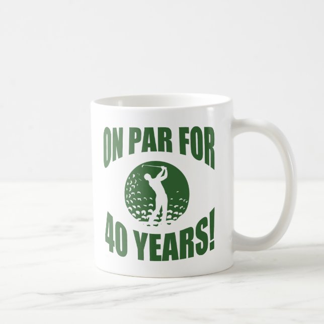 Mug 40e anniversaire de Golfer (Droite)
