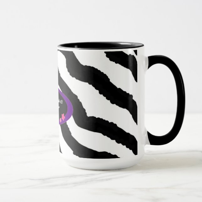 Mug 40e Anniversaire Impression De Fourrure De Zèbre (Droite)