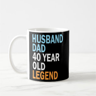 Mug 40e anniversaire pour hommes 40 ans papa Vintage