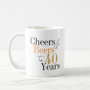 Mug 40e anniversaire Soeurs et bières Anniversaire