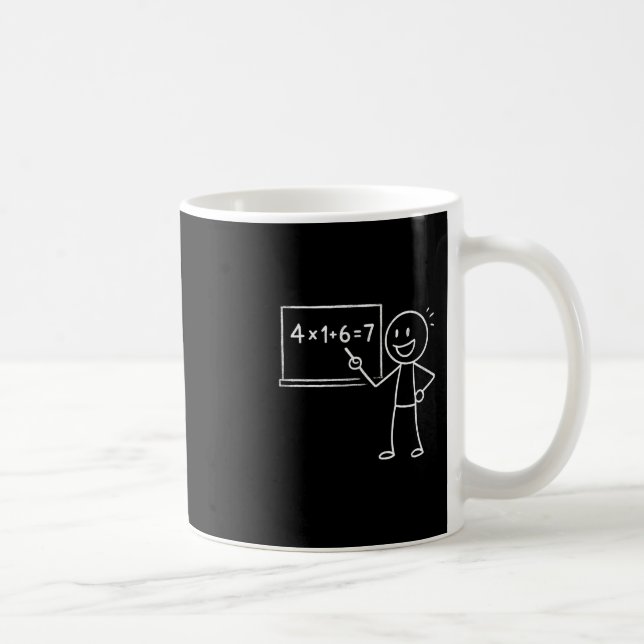 Mug 41 67 Mème Quarante Un Six Sept Enseignant Des Mat (Droite)