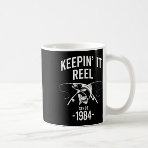 Mug 41e anniversaire Garder la pêche Reel depuis 1984