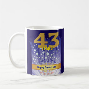 Mug 43e anniversaire de rétablissement personnalisé ch