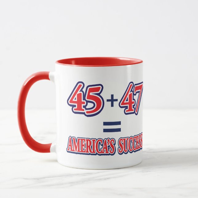 Mug 45 plus 47 égale succès (Gauche)