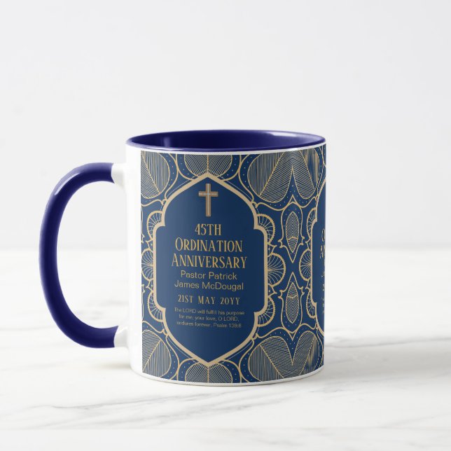 Mug 45e anniversaire de l'Ordination Prêtre Pasteur di (Gauche)
