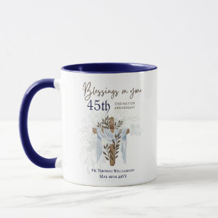 Mug 45e ORDINATION ANNIVERSAIRE Prêtre Pasteur Ministr