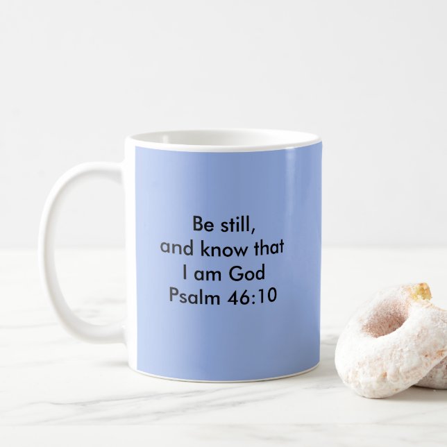 Mug 46:10 de psaume (Avec donut)