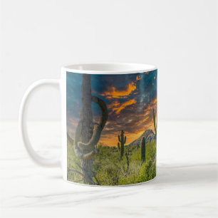 Mug 4792-2-Paysage du désert au coucher du soleil