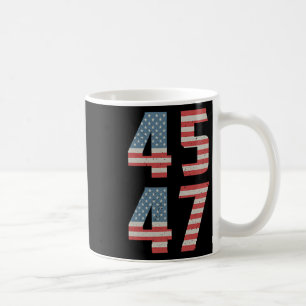 Mug 47 Trump Vintage Retro Usa Drapeau 2024 Président