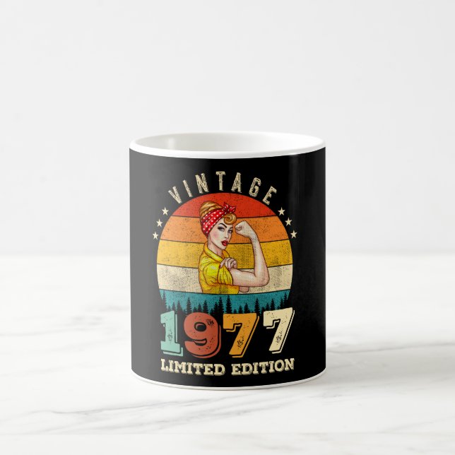 Mug 48 ans Anniversaire 1977 Vintage 48e anniversaire  (Centre)
