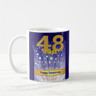 Mug 48 ans de récupération personnalisée Anniversaire 