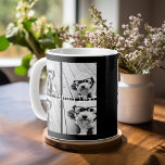 Mug 4 Collage de photos - vous pouvez changer la coule<br><div class="desc">Utilisez vos photos Instagram carrés pour obtenir les meilleurs résultats ! POUR MODIFIER L'ARRIÈRE - PLAN - cliquez sur la personnaliser ou la zone de conception avancée, puis choisissez une couleur dans le sélecteur de couleurs. Ajoutez vos photos et clichés préférés à cette bande de film pour un garde-mémoire amusant....</div>