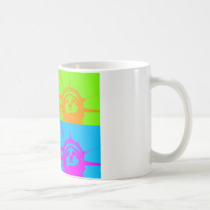 Mug 4 Couleur Pop Art Lady Liberty