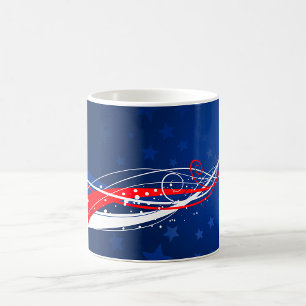 Mug 4 Juillet Abstrait