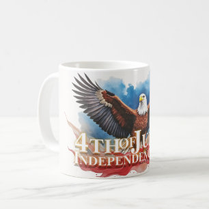 Mug 4 juillet Aigle – Conception d'art patriotique