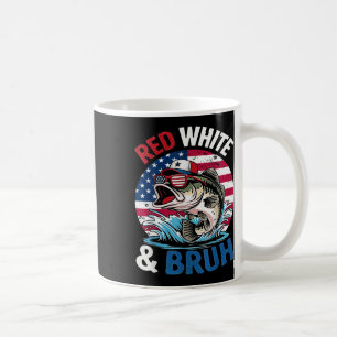 Mug 4 juillet Amérique Rétro Pêche Patriotique Rouge W