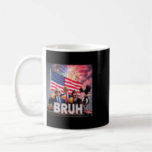 Mug 4 juillet Brainrot Ai Slop Trump George Washington