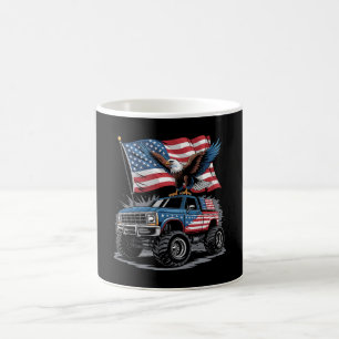 Mug 4 juillet camion monstre aigle patriotique américa