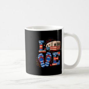 Mug 4 juillet Camionnette drôle Drapeau américain Patr
