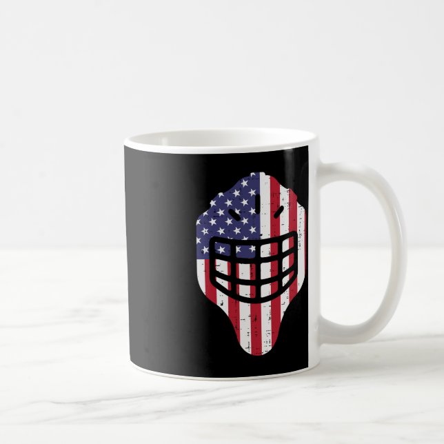 Mug 4 juillet Casque de hockey sur glace Amérique Drap (Droite)