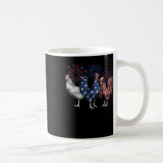 Mug 4 juillet Chicken Patriotique Maman ferme