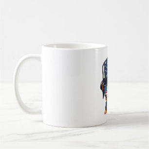Mug 4 juillet de chien de boxe