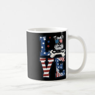 Mug 4 juillet Décor Patriotic Love Schnauzer Chien Usa