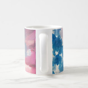 Mug 4 juillet Drapeau américain amour numérique art ab