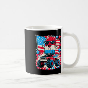 Mug 4 juillet Drapeau Américain Monster Funny Popsic