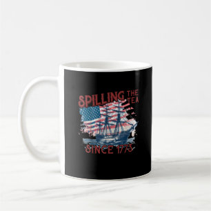 Mug 4 juillet Drôle De Déverser Le Thé Depuis 1773 Qua