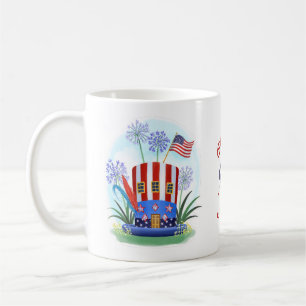Mug 4 juillet Étoiles et rayures Casquettes USA