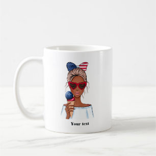 Mug 4 juillet Fête de l'Indépendance USA Anniversaire