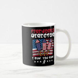 Mug 4 juillet Feu d'artifice Directeur I Run Funny Us