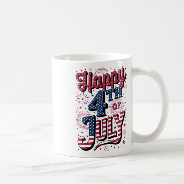 Mug 4 juillet heureux (Droite)