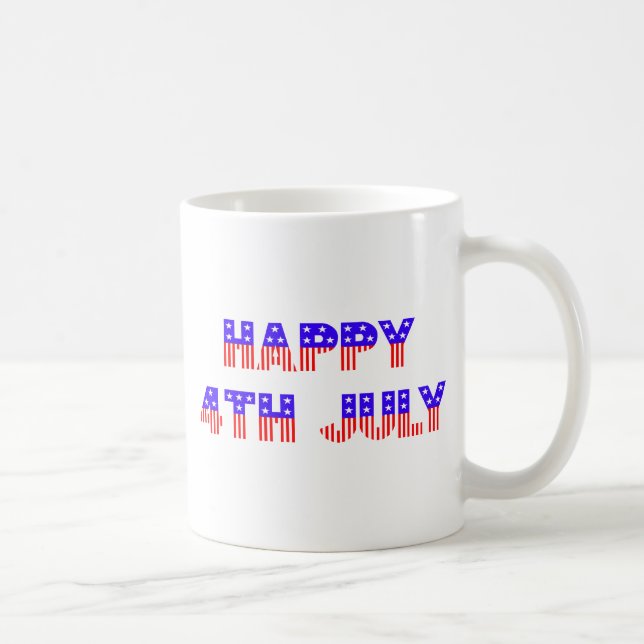 Mug 4 juillet heureux (Droite)