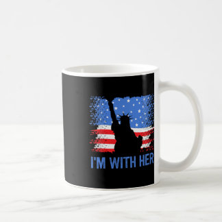 Mug 4 juillet je suis avec elle drapeau américain des