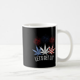 Mug 4 juillet Obtenons Lit Weed Drapeau américain