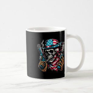 Mug 4 juillet Patriotique Usa Skeleton Skull Us Ameriq