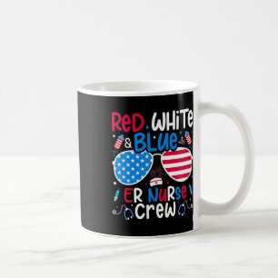 Mug 4 juillet Rouge Blanc Bleu Er Infirmière Équipage