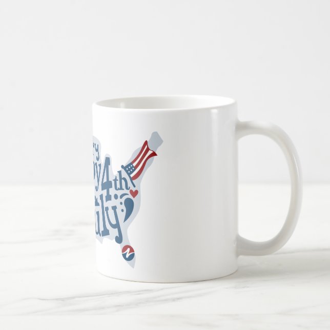 Mug 4 juillet Sûr Et Heureux (Droite)