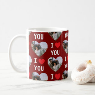 Mug 4 Photo Collage I Love You