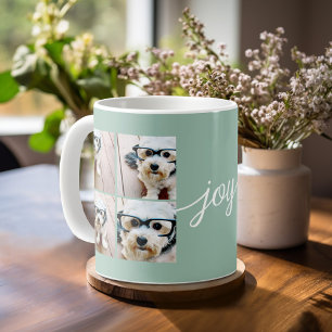 Mug 4 Photo Collage Instagram avec Monnaie de Joie de