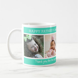 Mug 4 photos Meilleur pas papa jamais Fête des pères