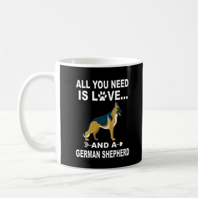 Mug 4 Tout Ce Dont Vous Avez Besoin Est L'Amour Et Un  (Gauche)