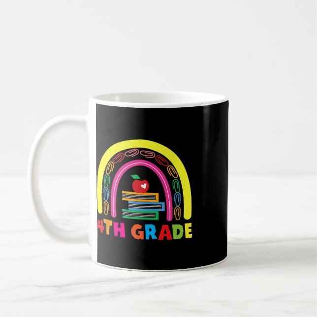 Mug 4e année pomme arc-en-ciel Ck pour les enseignants (Gauche)