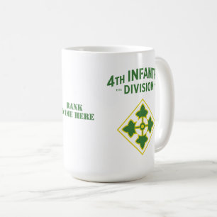Mug 4e division d'infanterie Badge personnalisable