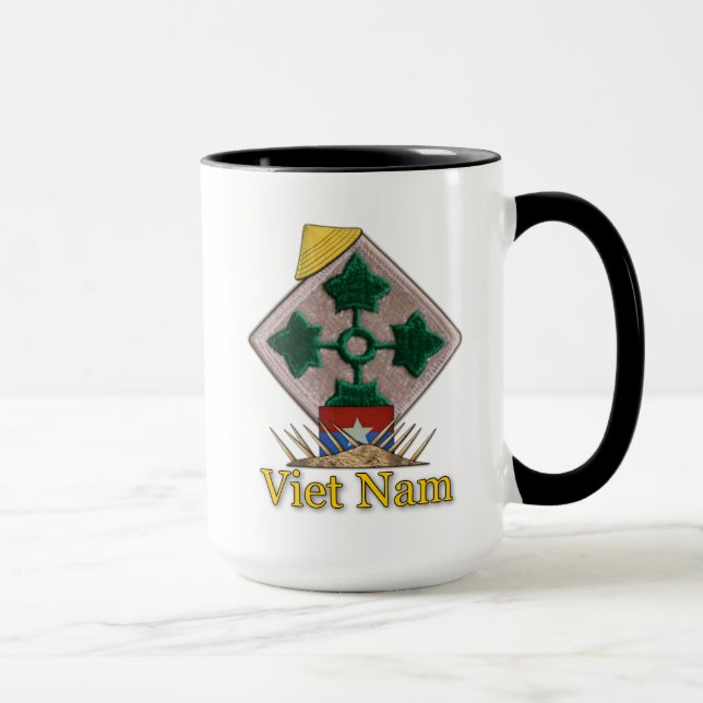 Mug 4e division d'infanterie INF DIV Guerre du Vietnam (Droite)